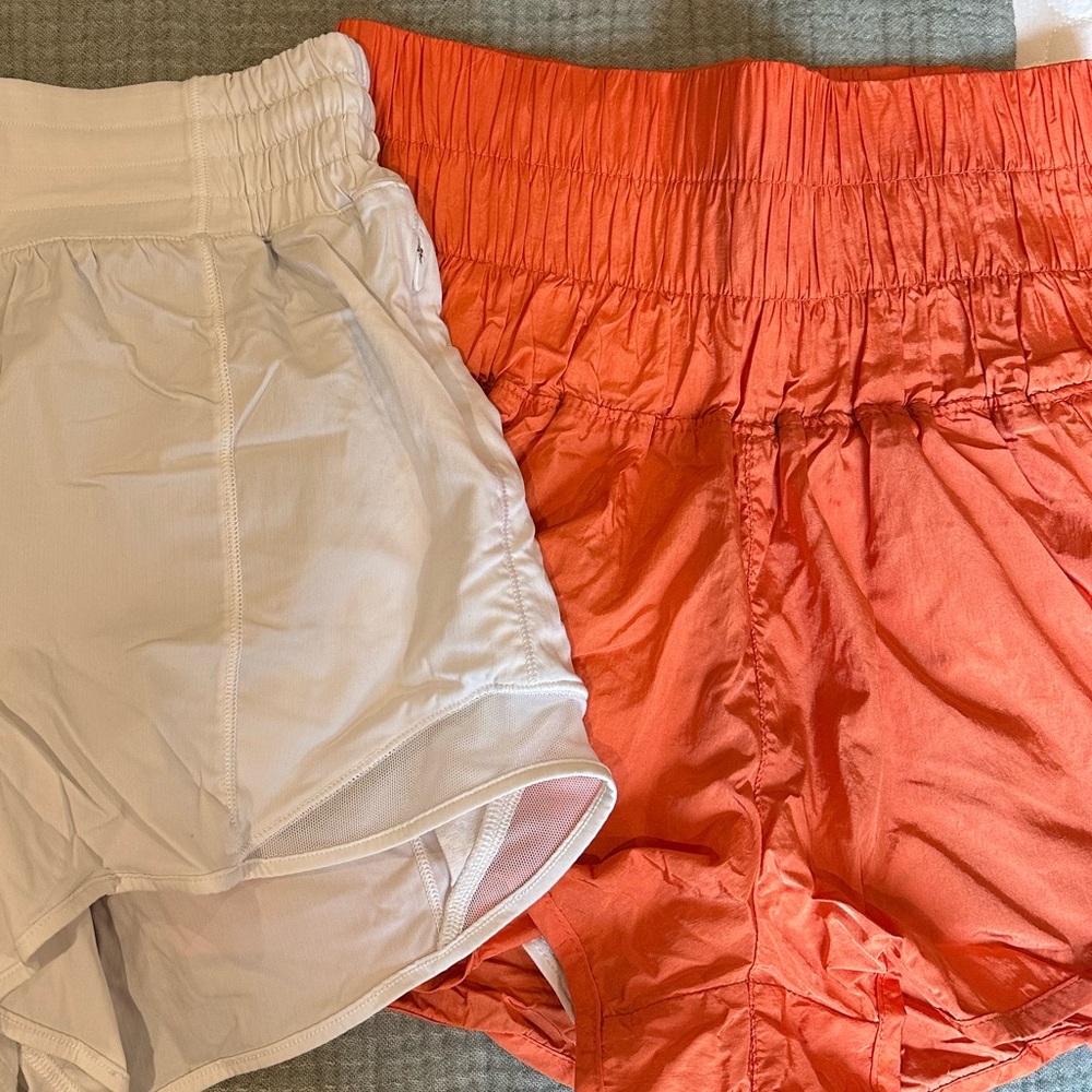 Free People Orange Shorts